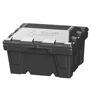Ящик с крышкой 250л (Черный) 1